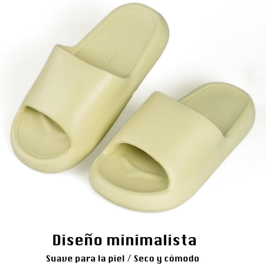 Teenslippers voor dames comfortabele en slipvaste slippers met dikke zool cloud-sandalen voor zomer strand zwembad en badkamer
