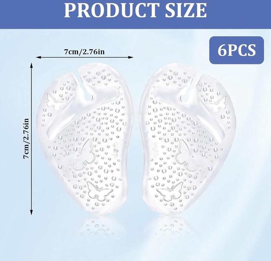 Teenslippers voor en 6 Paar Transparante Flip Flops voor Comfort en Bescherming