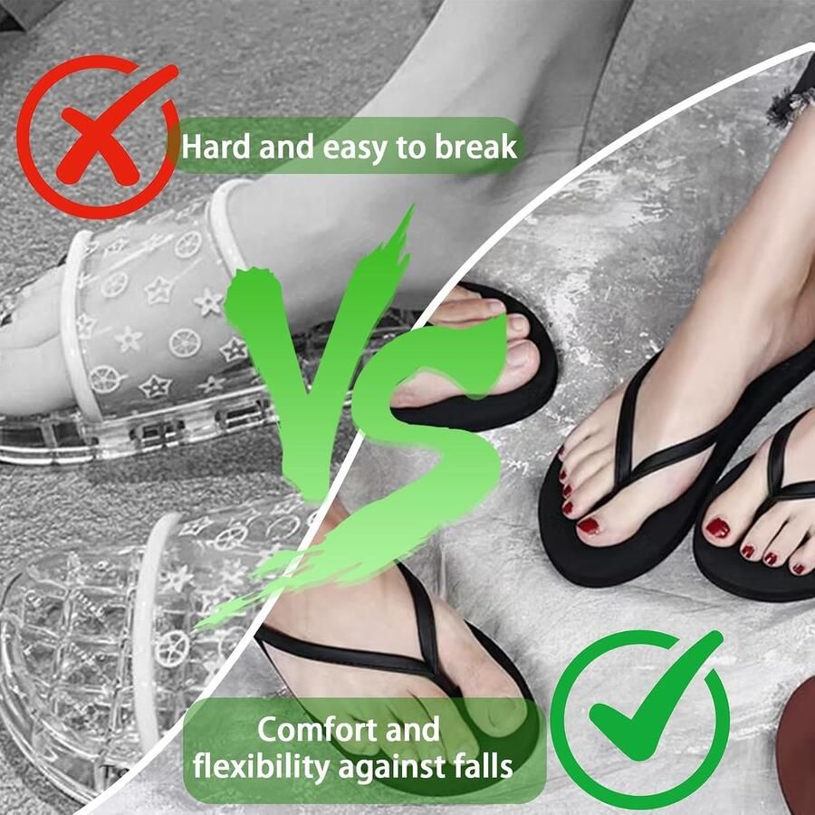 Teenslippers voor en slipvast flip-flops met gestructureerde zool comfortabele teenslippers zomer- en strandslippers