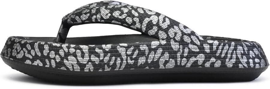 Teenslippers voor en zachte EVA-sandalen antislip teenslippers met gevoerde zool platformpantoffels voor binnen en buiten beige grijs roze en zwart