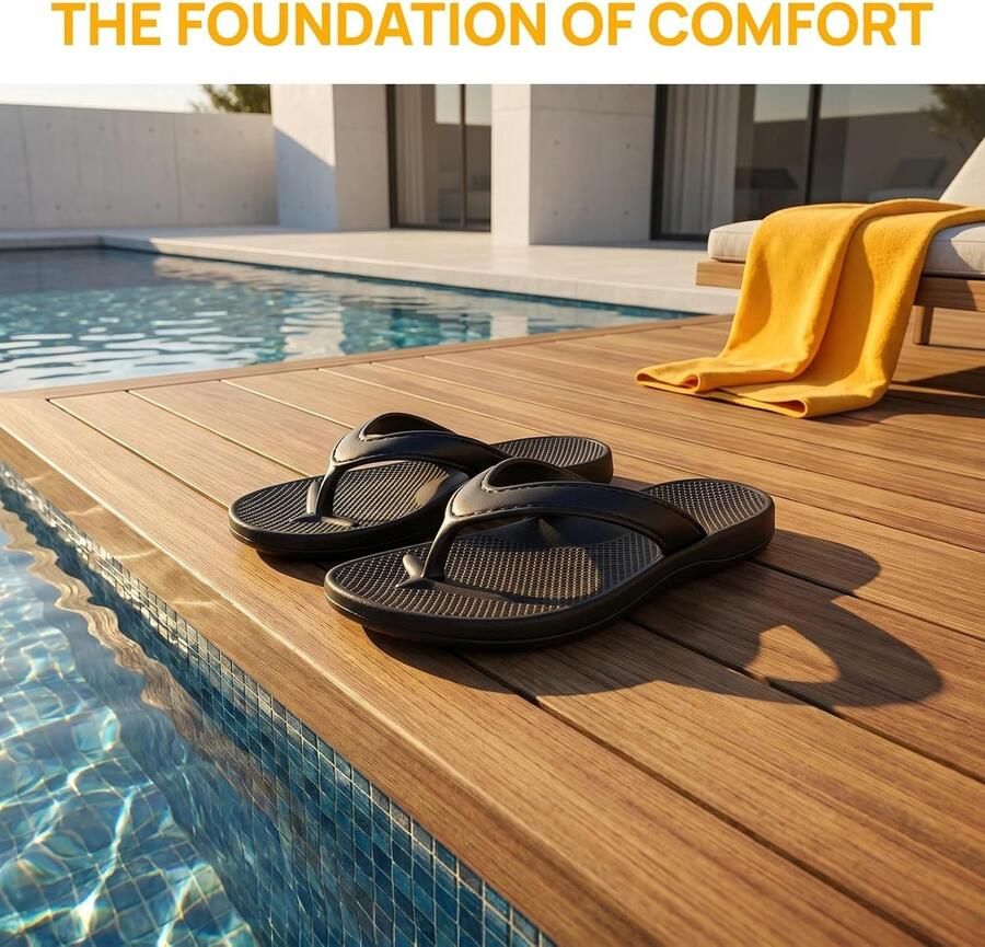 Teenslippers voor en zomer antislip plat strand zwembad teenslippers comfortabele zool zachte EVA-zool pantoffels voor buiten