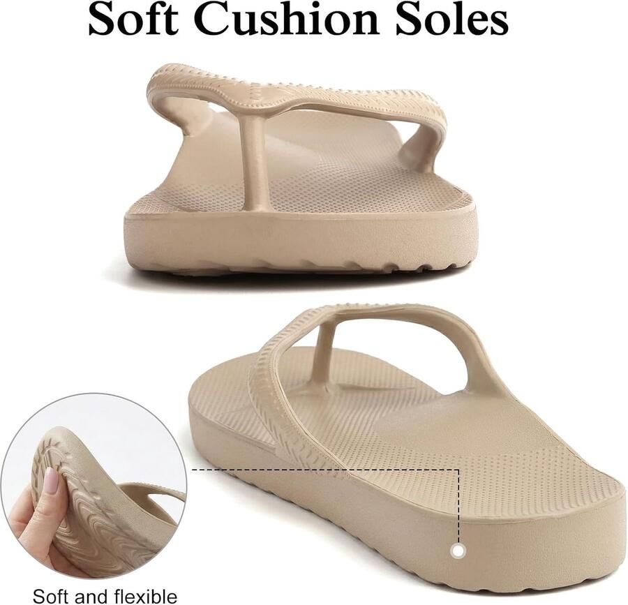 Teenslippers voor dames modieus orthopedisch zomer comfortabel flip flop strand zwembad antislip sandalen