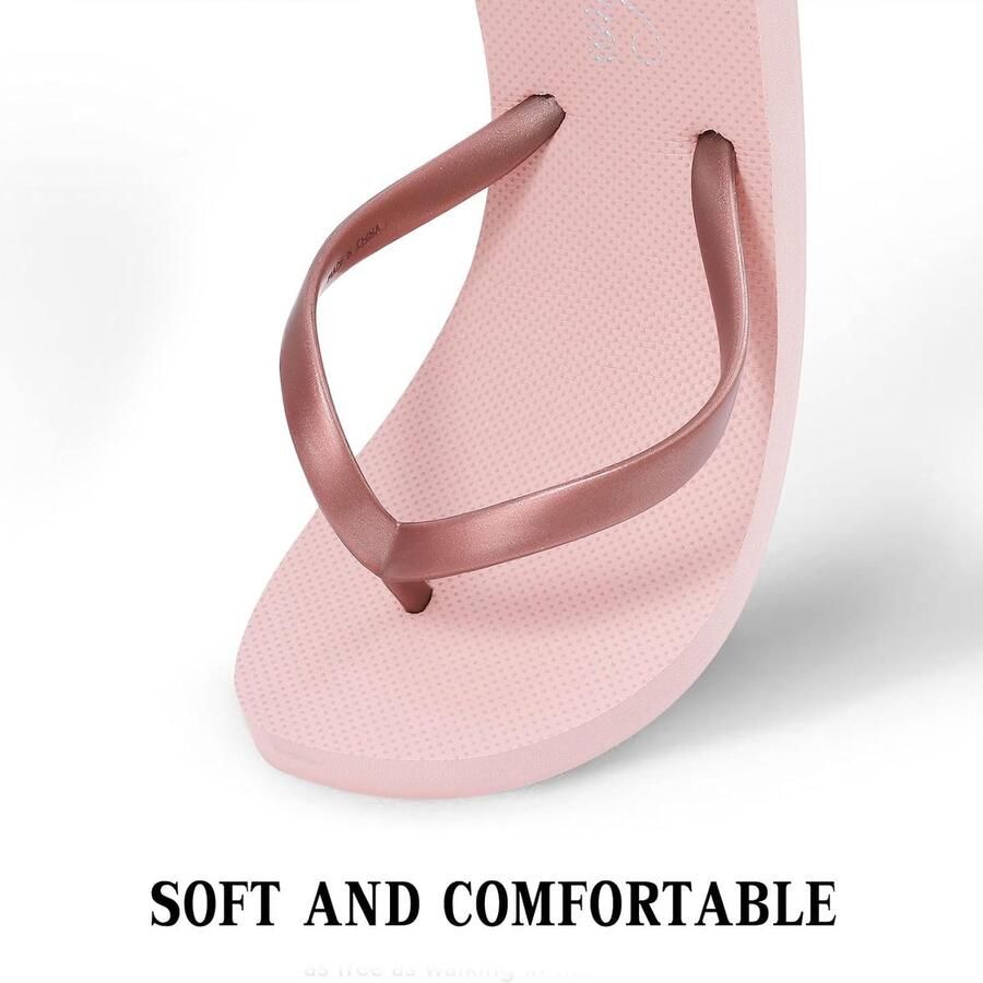 Teenslippers voor dames strand- en doucheschoenen van rubber basic teenslippers zwart