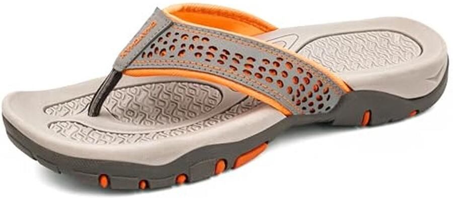 Teenslippers voor Heren met Steunzool Comfortabele Flip Flops voor Strand en Zwembad