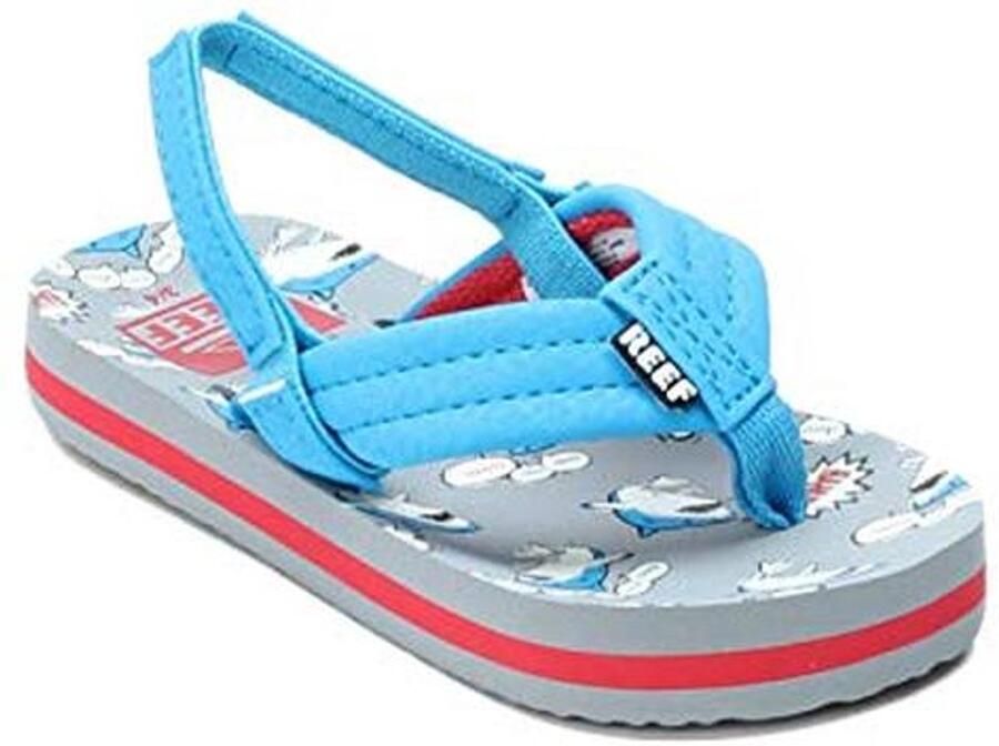 Teenslippers voor jongens met hielriem in meerdere maten