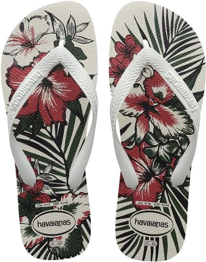 Teenslippers voor jongens met tropisch dessin