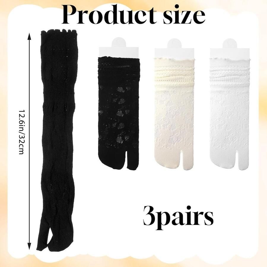 Teensokken tabi schoenen 3 paar dames kanten sokken voor vrouwen meisjes dagelijks gebruik foto retro balletcore Mary Jane slippers zwart wit grijs