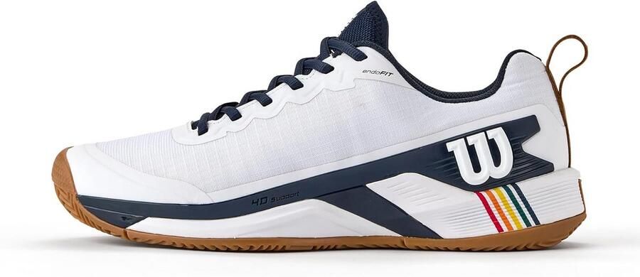 Tennisschoenen Gravel Heren Wit Stabiliteit en Grip