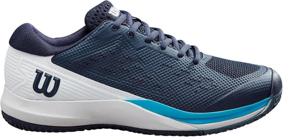 Tennisschoenen Heren Allcourt Stabiele en Comfortabele Sportschoen Donkerblauw Wit