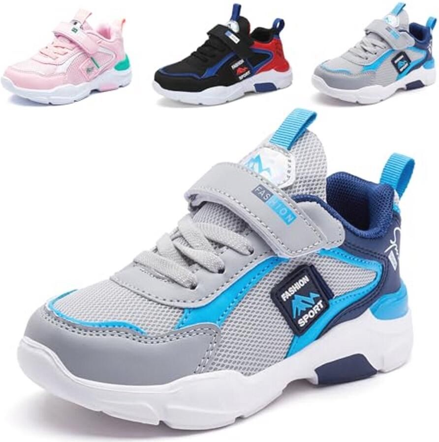 Tennisschoenen voor Kinderen Lichte en Ademdoorlatende Atletische Schoenen voor Wandelen en Rennen