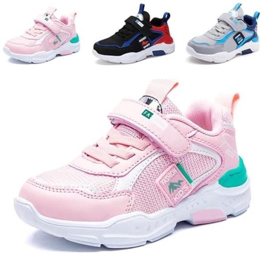 Tennisschoenen voor Kinderen Lichte en Ademdoorlatende Sportieve Schoenen voor Wandelen en Rennen