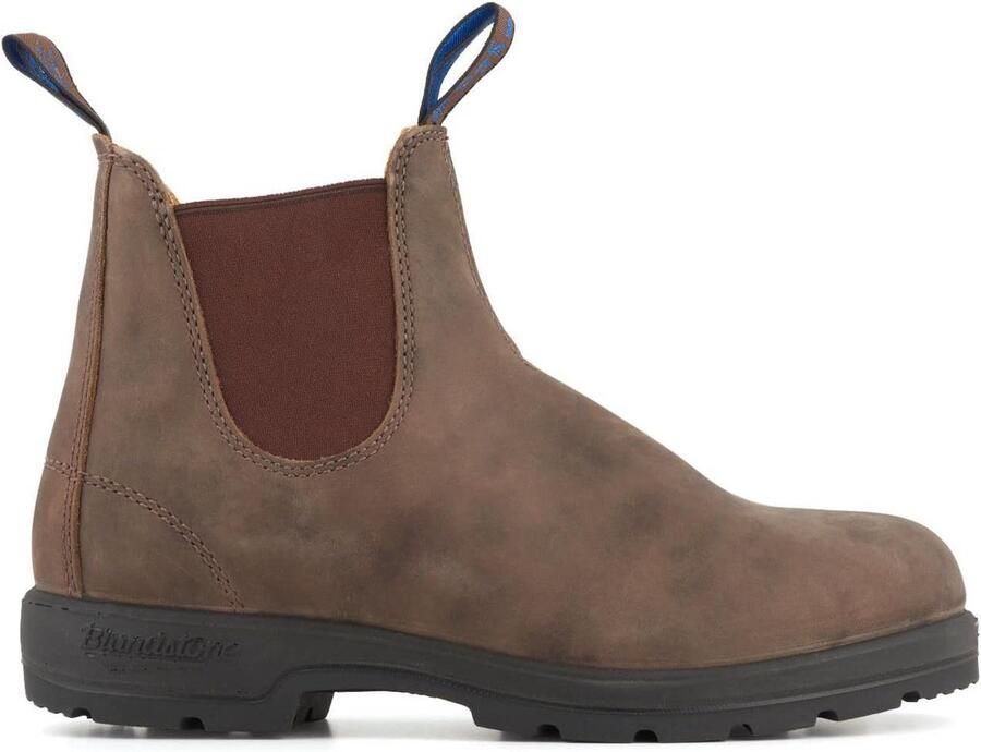 Thermische Chelsea Boots van Leer voor en