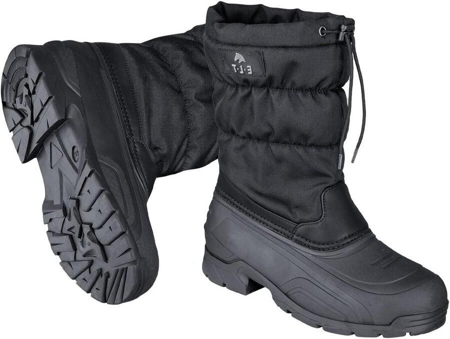 Thermo Rijlaarzen Winterlaarzen Stal Paardrijden Buiten Waterdichte Schacht Verstelbare Schacht Zwart