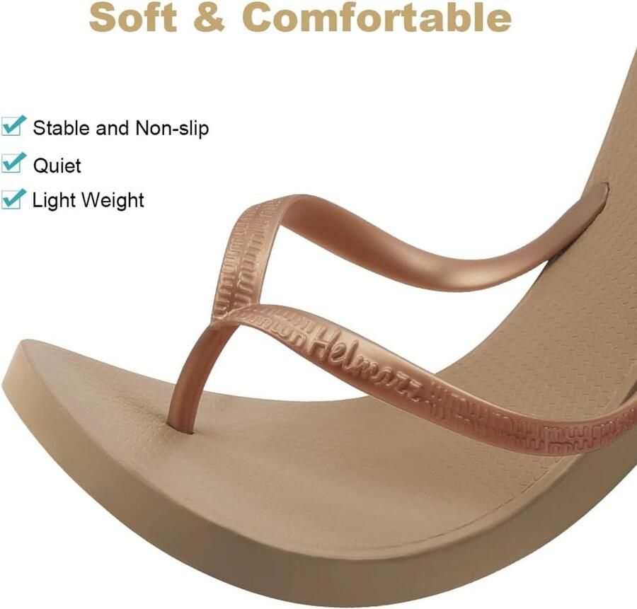 Thijox Antislip Teenslippers voor en Koperkleur Perfect voor Strand Vakantie Sportschool Douche Zomer Zwembad )