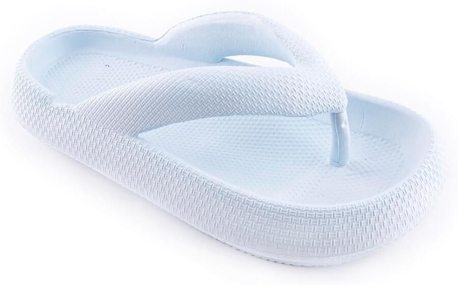 Thijox Dames Teenslippers EVA Waterdicht Antislip Platform Blauw EU Perfect voor Strand Zwembad Thuis Vakantie en Meer