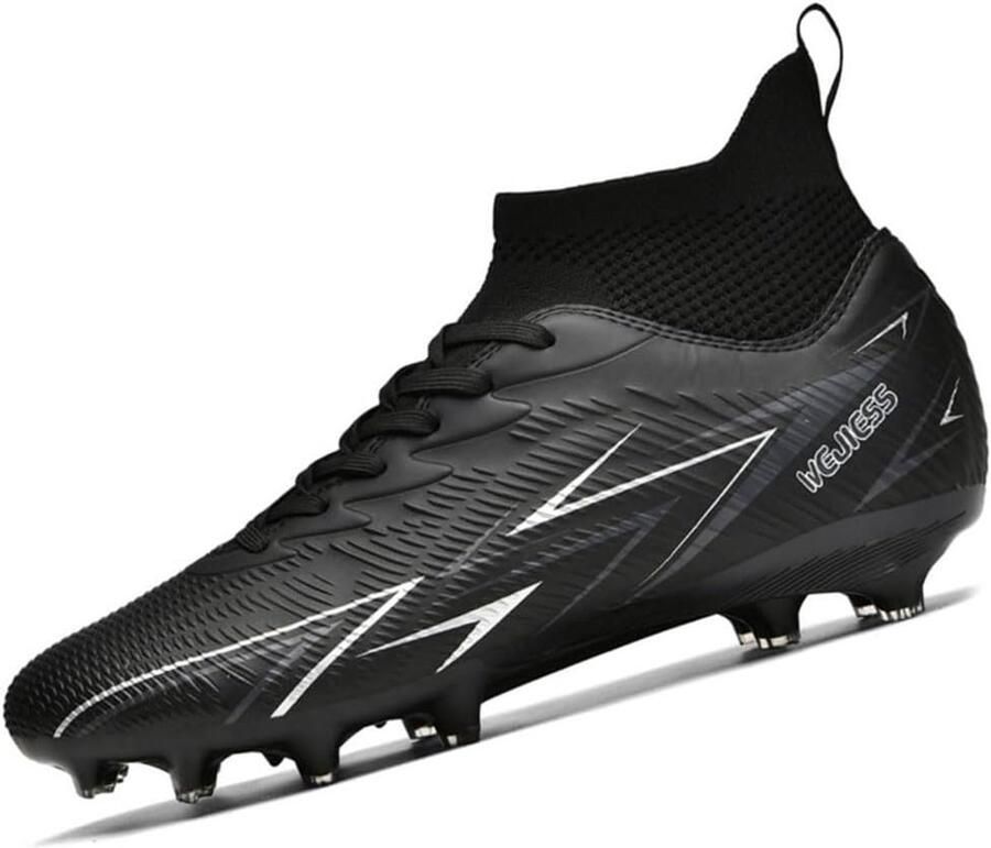 Thijox Heren Voetbalschoenen Professionele 5-a-side Hoge Sportschoenen met Noppen voor Jongeren Outdoor Gras Trainingsschoenen Comfortabel en Du