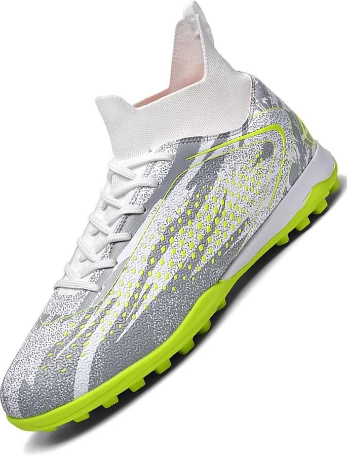 Thijox Jongens Voetbalschoenen Kids AG FG Schoenplaten Astro Turf Trainers Professionele Spikes Competitie Voetbalschoenen Zwart