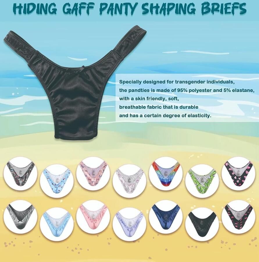 Thong Tucking Gaff Slipje voor Crossdresser Verbergen Gaff Panty Shaping Panty Ondergoed Onderbroek voor Transgender