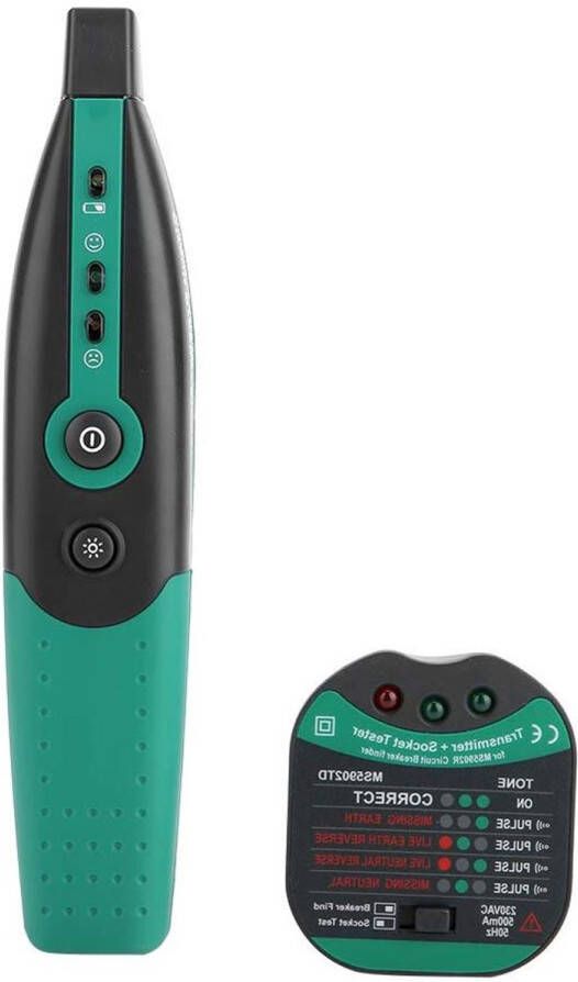Titel: Automatische zekeringzoeker MASTECH MS5902 voor stroomonderbrekers EU Stopcontacttester met EU plug Espadrilles