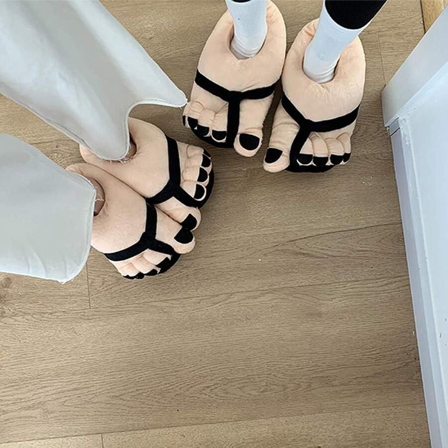 Toe pantoffels met cartoon warm zacht voor en