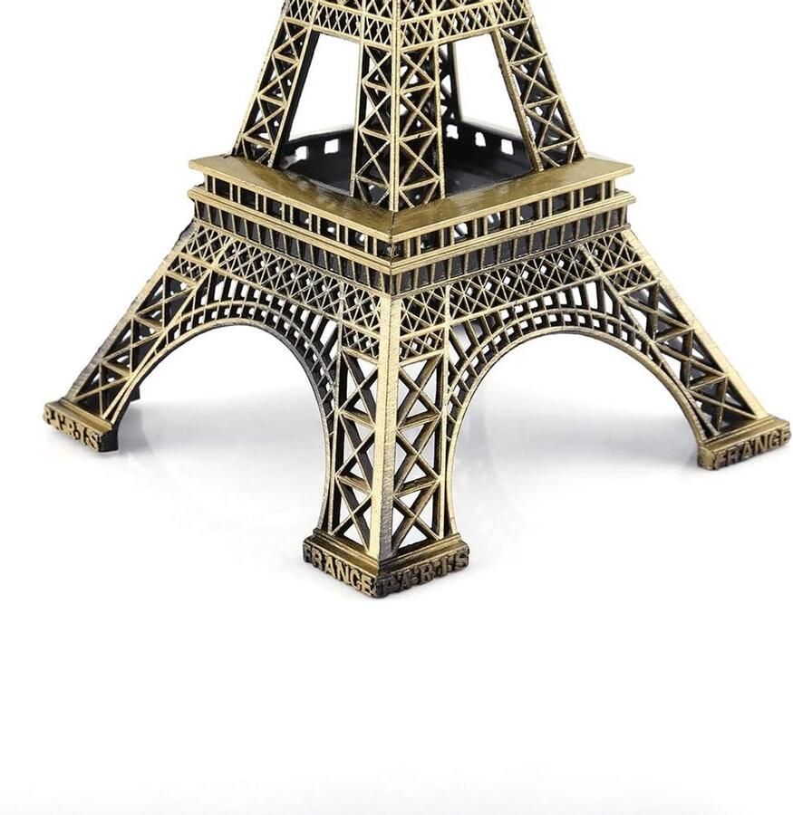 Toren decor Eiffeltoren Model Creatieve Vintage Metalen Parijs Eiffeltoren Model Beeldje Craft Art Standbeeld Model Replica Reizen Souvenirs Parijs Landmark Ornament