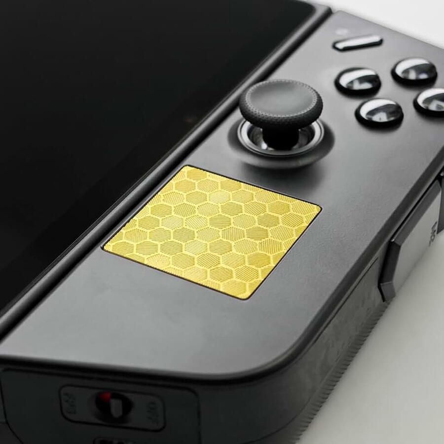 Touchpad Protector voor Legion Go Touch Pads Beschermende Skin Texture Sticker voor Legion Go Touch Trackpads High end getextureerde huid (Honingraat-Goud)