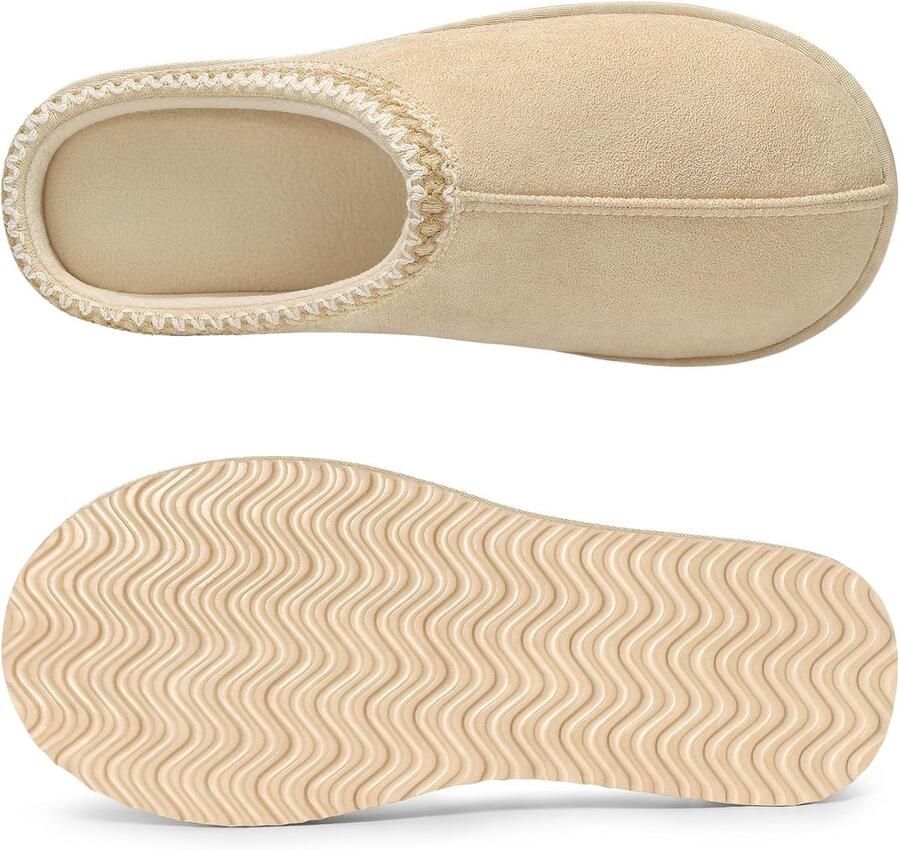 Traagschuim pantoffels voor en gezellige warme huisschoenen binnen en buiten
