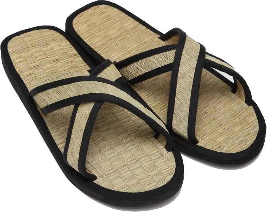 Traditionele Japanse Zori Slippers van Rijststro met Antislipzool