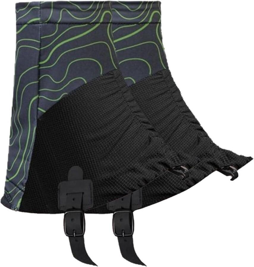 Trail Gaiters Enkelkappen Buiten Outdoor Activiteiten Zandbestendig Verstelbaar 1 Paar Groen
