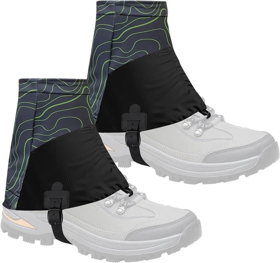 Trail Gaiters Schoenbeschermers Beenstukken Outdoor Activiteiten Zand- en waterdicht 36-45 Zwart Groen