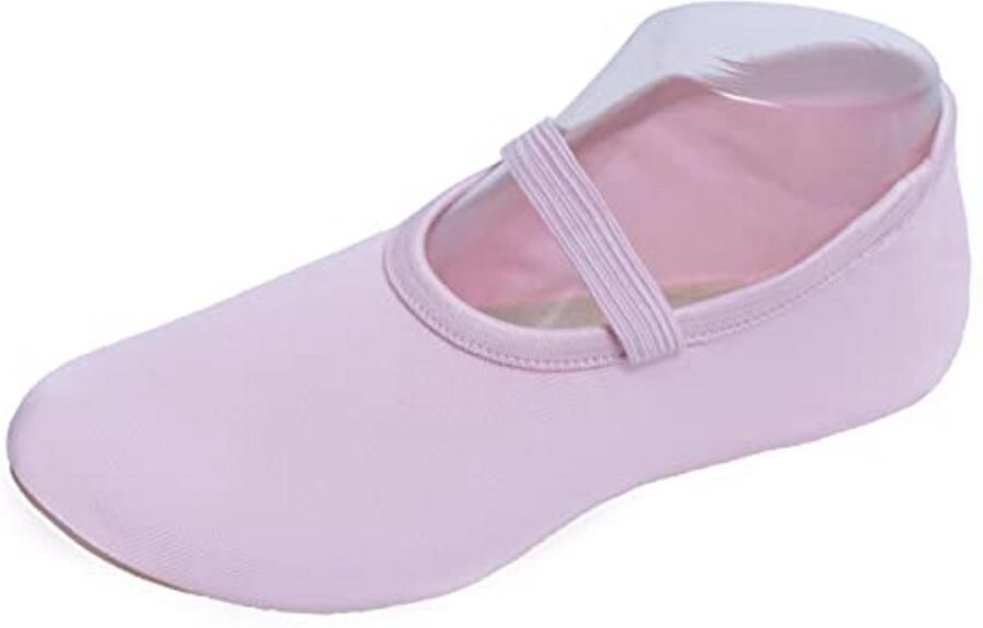 Trampolineschoenen en gymnastiekschoenen voor kinderen en volwassenen zwart wit blauw roze