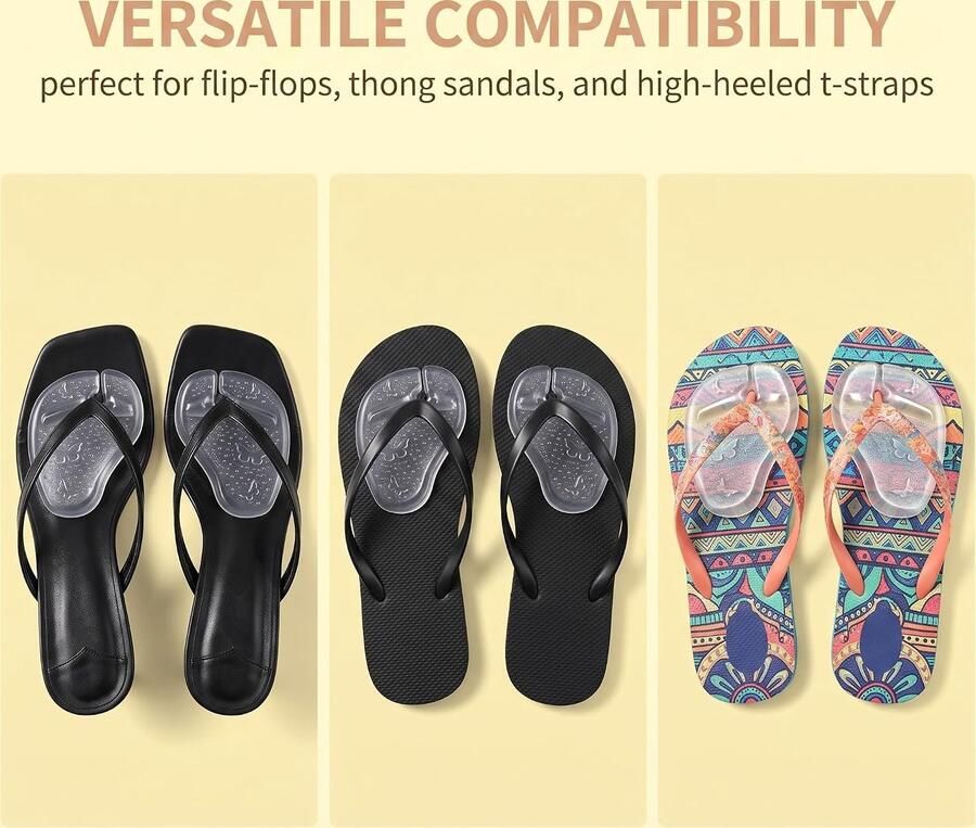 Transparante antislipbeschermers voor teenslippers 3 paar ade d materiaal ultiem comfort voor warme dagen Luxento