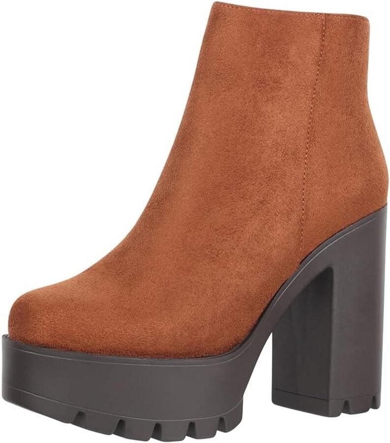 Trendy Dames Chelsea Enkellaarzen met Chunky Zool