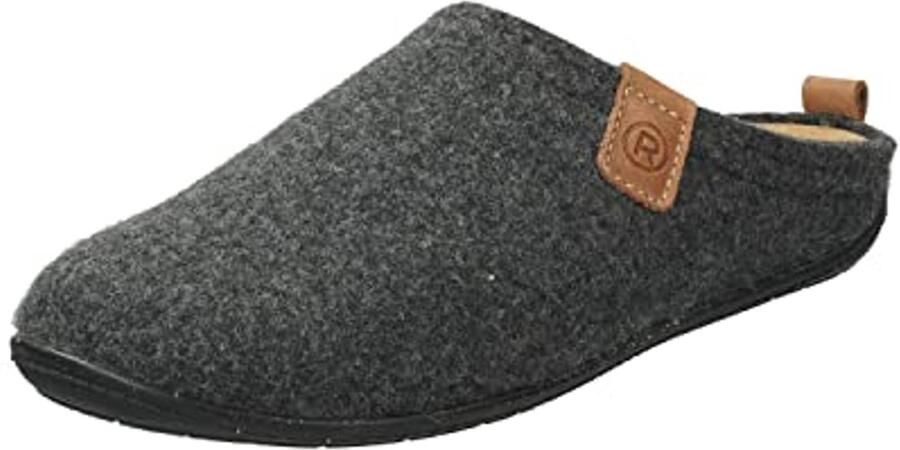 Trendy Dames Slippers van Zacht Vilt met Verwisselbare Leer Zolen