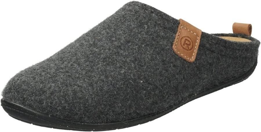 Trendy Dames Slippers van Zacht Vilt met Verwisselbare Leer Zolen