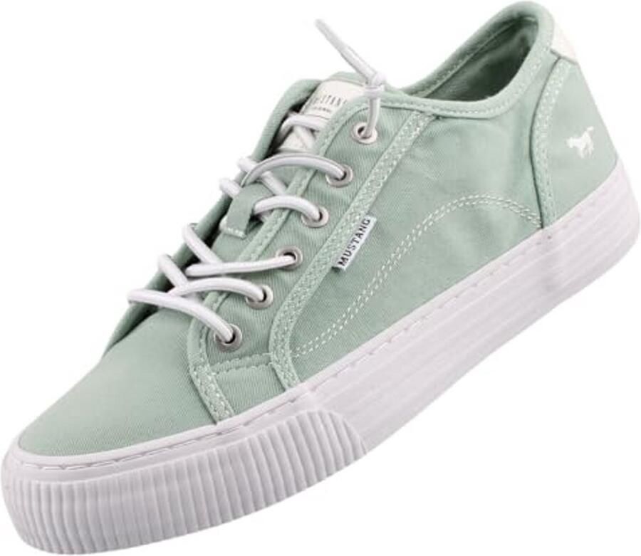 Trendy Dames Sneaker met Rubber Veters en Comfortabele Binnenvoering