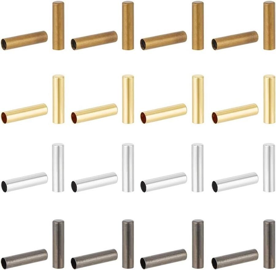 TTGoods Koorduiteinden voor Hoodies Sneakers en Strandbroeken Set van 120 stuks in 4 kleuren