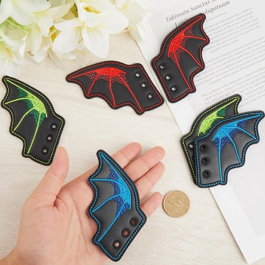 TTGoods Schoen Veterschoen Accessoire Bedels Engel Vleugels Groen Blauw Rood PU Leder Skates Sneakers Sport Hardloopschoenen