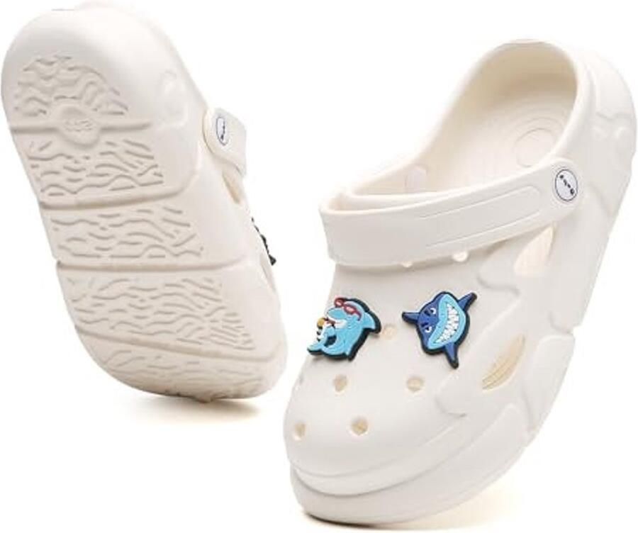 Kinderschoenen Tuinclogs Shark Slippers Wit - Foto 1