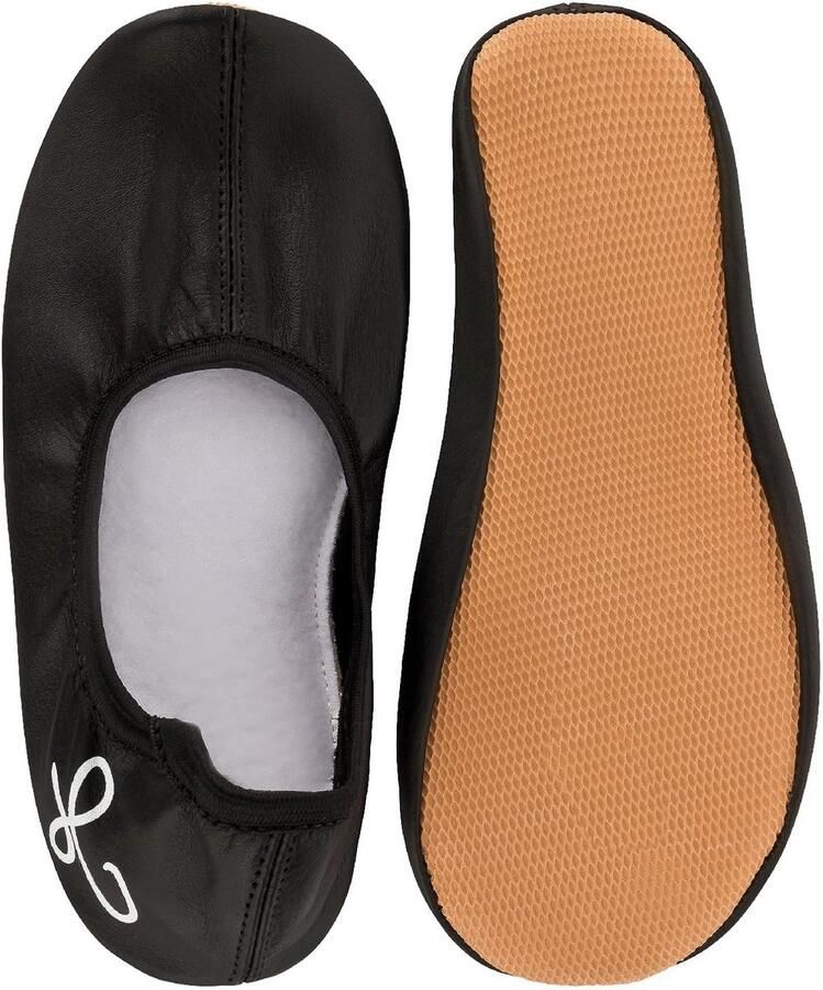 Kinderschoenen Leer Gymnastiek Dans & School Zwart Ade d Antislip