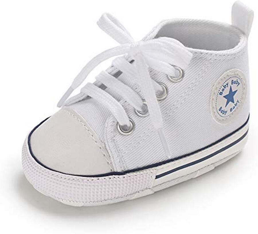 Turnschoenen voor baby's en peuters Canvas wandelschoenen met anti-slip
