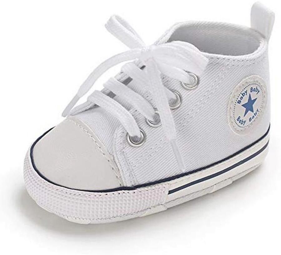 Turnschoenen voor baby's en peuters Canvas wandelschoenen met anti-slip