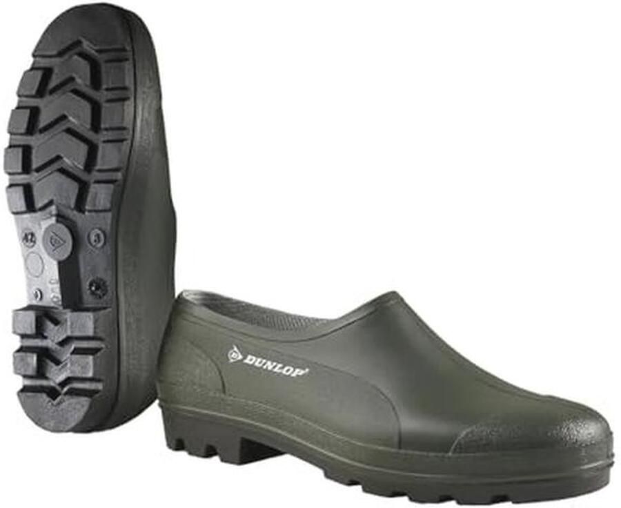 Bicolour rubber shoe in green black for outdoor activities Available in sizes and