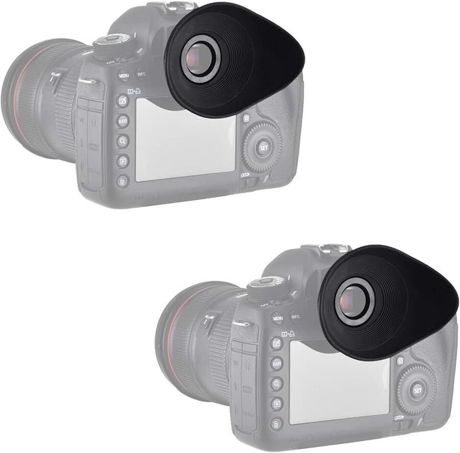 (Twin Pack) PROfezzion zachte grote oculair zoeker voor Canon EOS 1DX II 1Ds III 5Ds R 5D III 5D IV 7D II enz. Camera vervangt Canon bijv. Oogschelp
