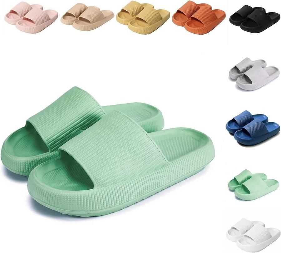 Ultra Zachte Wolken Pantoffels voor en Comfortabele Antislip Bad- en Strand Slippers