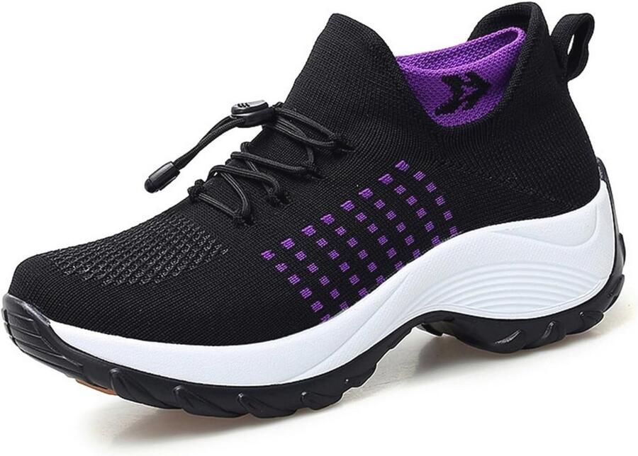 Ultracomfortabele ademende orthopedische schoenen voor dames Lichtgewicht slip-on tennissneakers