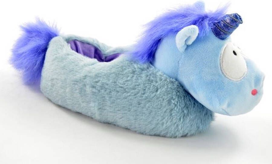 Unicorn dieren pantoffel blauw - Foto 1