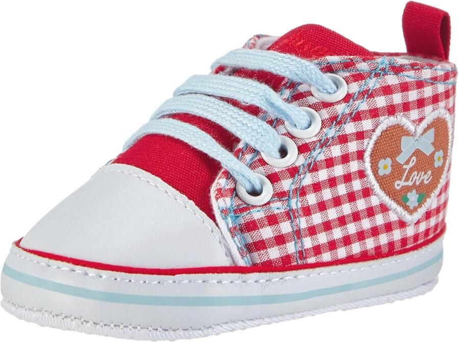 Uniseks Baby Sneakers met Hartjes Motief en Antislipzool