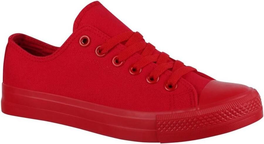 Unisex Chunky Sneakers van Textiel Laag Model