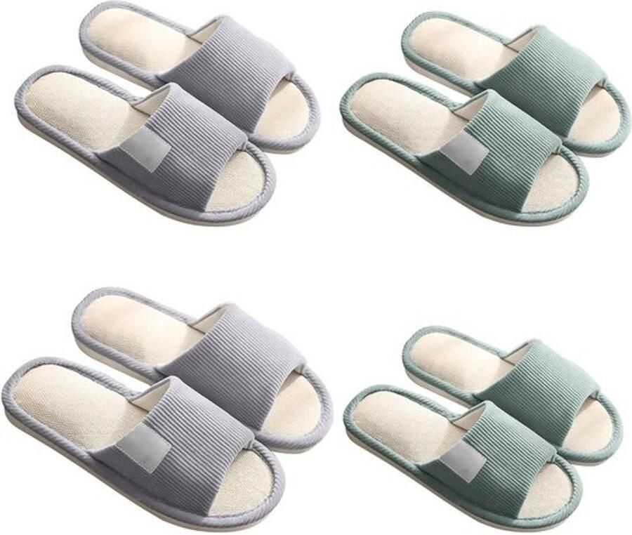 Uniseks hotelslippers voor en Wasbare open teen pantoffels Spa hotel en feestgebruik